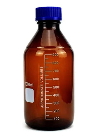 Laboratory bottles of different sizes